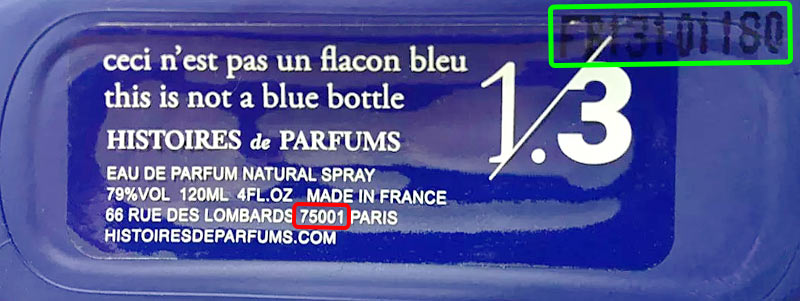 Histoires de Parfums פּעקל קאָד