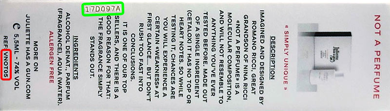 Juliette Has a Gun batch code