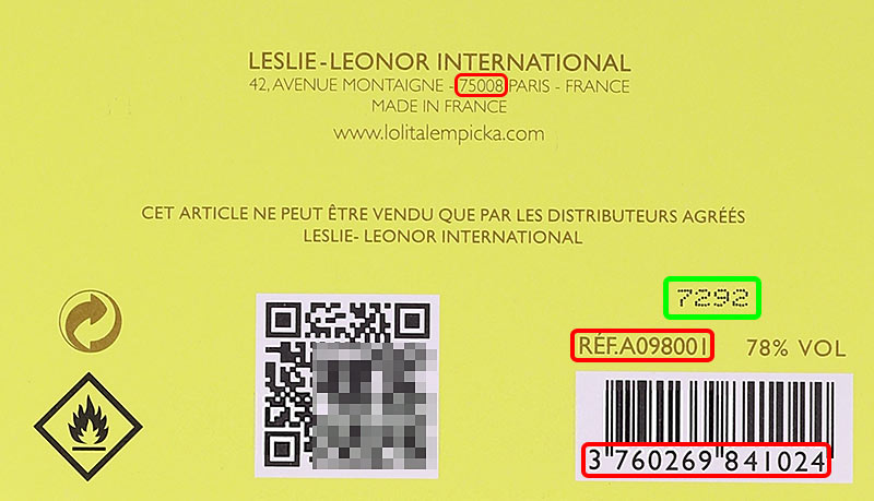Leslie Leonor International batch code