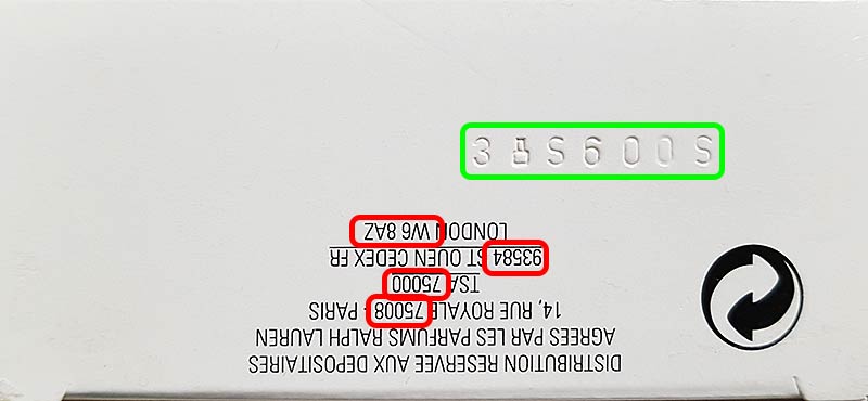 Código de lote de L'Oréal SA