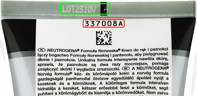 Código de lote Johnson & Johnson