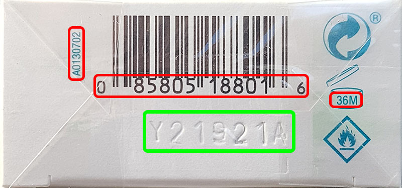 Código de lote Revlon Consumer Products Corp.